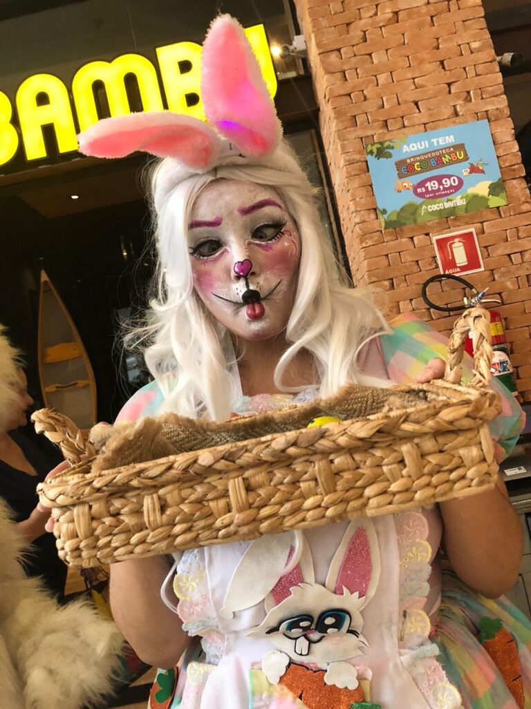 Coelhos da Páscoa em buffet na Zona Sul