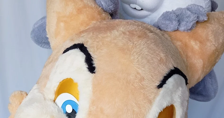 Dupla de Coelhos Personagens Vivos